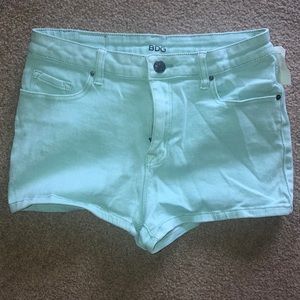 BDG High rise teal shorts size 29